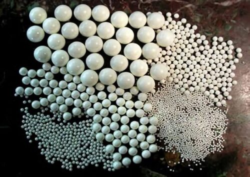 Ceramic Media white Beads